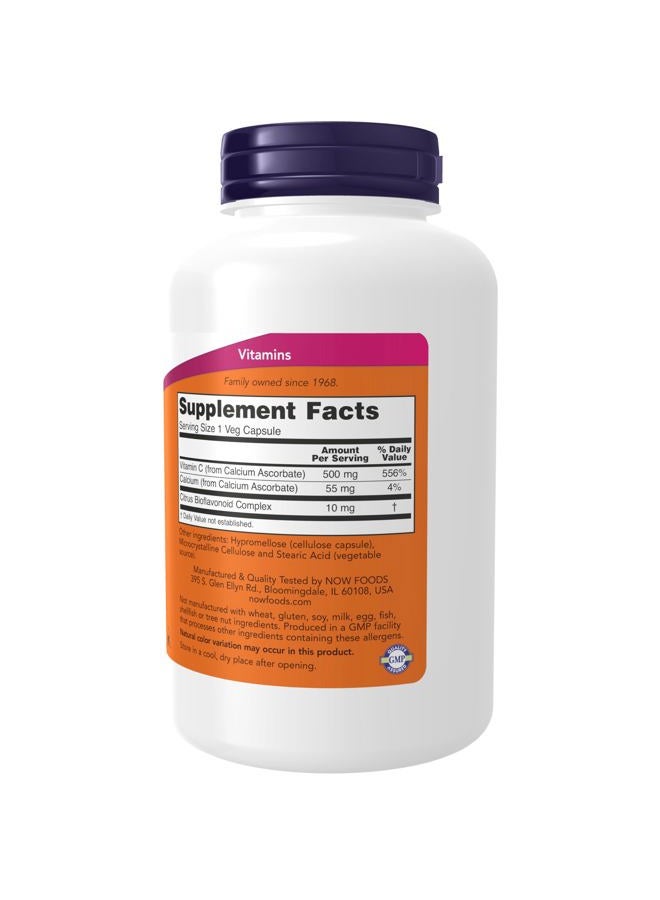 Now Foods Vitamin C-500 250 Tablets - Image 2